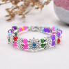 B-1293 Exclusive Custom Colored Beaded Bohemian Style Women's Fashion Bracelet