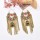 E-6665 Vintage Golden Bell Pendant Long Chain Tassel Earrings for Women