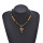 N-8250 New Unique Design Bohemian Style Colorful Beaded Metal Pendant Women's Fashion Necklace