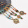 N-8250 New Unique Design Bohemian Style Colorful Beaded Metal Pendant Women's Fashion Necklace