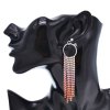 E-6670 Fashion Colorful Alloy Dangle Earrings for Women Party Dance Jewelry