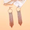 E-6670 Fashion Colorful Alloy Dangle Earrings for Women Party Dance Jewelry