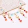 N-8252 Double Layer Fashion Pearl Beaded Necklace for Women