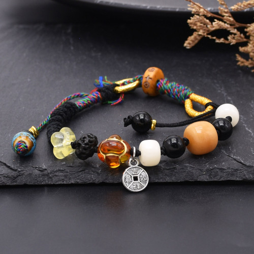 B-1301 New Fashion Tibetan Style Multicolor Woven String Women's Bracelet