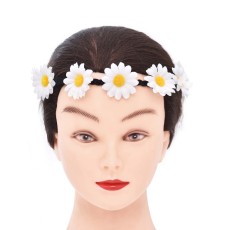 F-1139 Fashion White Sunflower Headband Hair Accessories