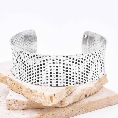 B-1305 Two-Style Vintage Silver Open Bracelet for Women Party Gift