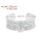 B-1304 Silver Women Open Bracelets Ethnic Carved Statement Bracelets