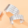 B-1307 Customized New Ethnic Style Silver Plated Two Sizes Women's Alloy Carved Open Bracelet