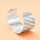B-1307 Customized New Ethnic Style Silver Plated Two Sizes Women's Alloy Carved Open Bracelet