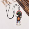 N-8254 Ethnic Colorful Small Beads Tassel Necklace for Women