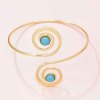 B-1309 Fashion Gold Color Green Color Beads Women Arm Bracelet