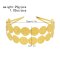 F-1143 Bilayer Coin Hairband Golden Bohemian Ethnic Wedding Party Hair Jewelry