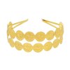 F-1143 Bilayer Coin Hairband Golden Bohemian Ethnic Wedding Party Hair Jewelry