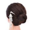 F-1147 Hot Selling New Retro Ethnic Minority Style Silver Plated Metal Carving Long Tassel Women's Fashionable Hair Bun