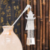 F-1147 Hot Selling New Retro Ethnic Minority Style Silver Plated Metal Carving Long Tassel Women's Fashionable Hair Bun