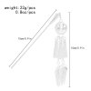 F-1148 Silver Alloy Tassel Women Hairpin Ethnic Pendant Statement Hair Jewelry