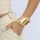 B-1312 Gold Silver Alloy Open Bracelet for Women European American Fashion Simple Bracelets