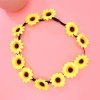 F-1139 Fashion White Sunflower Headband Hair Accessories