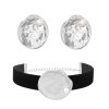 N-8260 E-6676 Punk Simple Earrings Necklace Women Jewelry Set