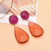 E-6677 Acrylic Drop Gemstone Dangle Earrings Women Fashion Resin Earrings