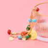 N-8264 Bohemian Fashion Colorful Necklace Coin Chains Colorful Beads Necklace for Women
