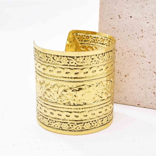 B-1314 Gold Silver Alloy Open Bracelet for Women European American Fashion Simple Bracelets