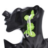 E-6684 New Unique Design Five Color Transparent Petal Pendant Women's Fashion Earrings