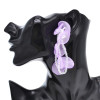 E-6684 New Unique Design Five Color Transparent Petal Pendant Women's Fashion Earrings