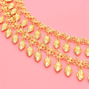 N-8275 New Gold Claw Rhinestone Tassel Pendant Women's Fashion Shoulder Chain