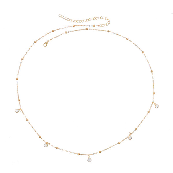 N-8279 New Gold Thin Girls Belt Women's Fashion Balls Waistchain