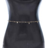 N-8279 New Gold Thin Girls Belt Women's Fashion Balls Waistchain