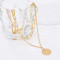 N-8269 New Simple Gold Women's Fashion Metal Set Necklace