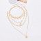 N-8269 New Simple Gold Women's Fashion Metal Set Necklace