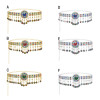N-8281 Random colour Bohemian Colorful Acrylic Flower Women Belt Body Chain Inlaid Fan Metal Carved Silver Women's Fashion Waistchain