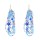 E-6689 New Fashion Flower Blue Rice Beaded Long Earrings for Women