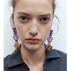 E-6688 Bohemian Romantic Punk 'I LOVE YOU' Pattern Dangle Earrings for Women