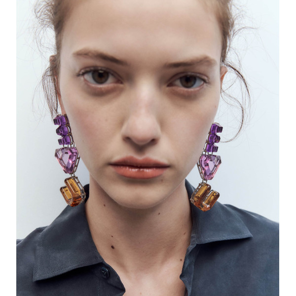 E-6688 Bohemian Romantic Punk 'I LOVE YOU' Pattern Dangle Earrings for Women