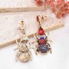 E-6690 Fashion Punk Spider Pattern Women Dangle Earrings Full Crystal Earrings