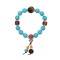 B-1317 Fashion Tibetan Ethnic Turquoise Beaded Bracelet for Women