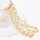 N-8288 New Fashion Punk Gold/Silver Double Layer Chain Women's Trendy Alloy Necklace