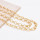 N-8288 New Fashion Punk Gold/Silver Double Layer Chain Women's Trendy Alloy Necklace