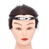 F-1153 New Fashion and Antique Silver Leaf Men's and Women's Black Headwear Accessories