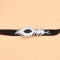 F-1153 New Fashion and Antique Silver Leaf Men's and Women's Black Headwear Accessories