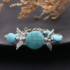 B-1318 Vintage Style Silver Turquoise Beads Bracelet for Girls