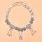 N-8289 Vintage Retro Silver Color Coin Tassel Women Belly Waist Chains