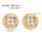 E-6697 European American Fashion Round Metal Crystal Earrings for Women