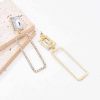 E-6699 Fashion Luxury Golden Square Full Crystal Dangle Earrings for Women