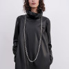 N-8288 New Fashion Punk Gold/Silver Double Layer Chain Women's Trendy Alloy Necklace