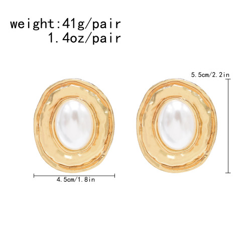 E-6701 Irregular Geometric Drop Earrings Round Alloy Dangle Punk Party Charms Earrings