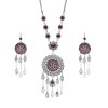 N-8290 Tassel Women Jewelry Sets Rhinestones Vintage 2 PC Jewelry Sets